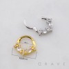 MULTI CZ MARQUISE FLORAL STAR 316L SURGICAL STEEL SEPTUM HINGED SEGMENT RING